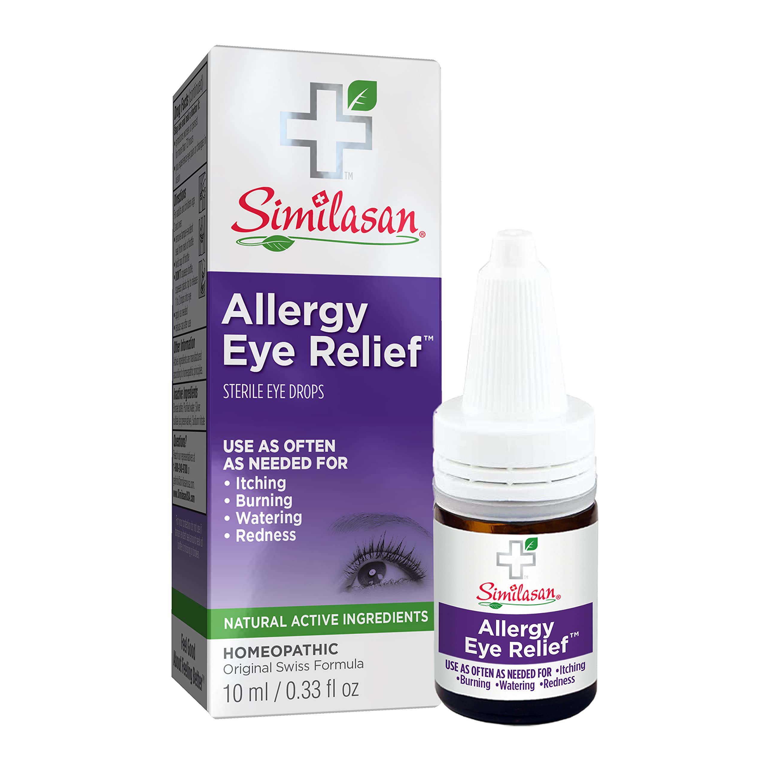 Similasan Eye Drops 0.33 fl oz - Redness, Itchy, Burning & Watery Eye Relief | Fast-Acting, Soothing & Gentle | Perfect for Allergies, Dry Eyes & Contact Lens Wearers