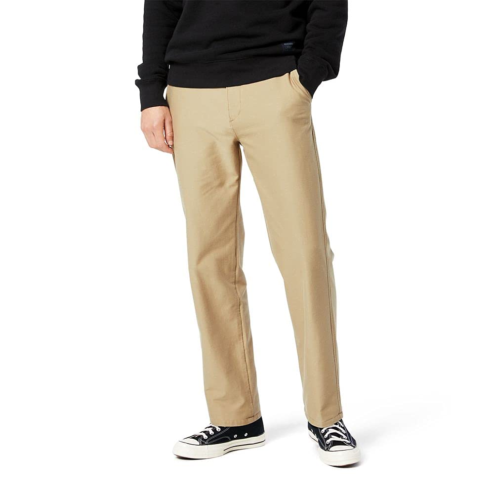 DOCKERS Men's Comfort Knit Chino Straight Fit Smart 360 Stretch Pants - Regular & Big & Tall Sizes - Office Wear, Business Casual & Travel Pants for Men