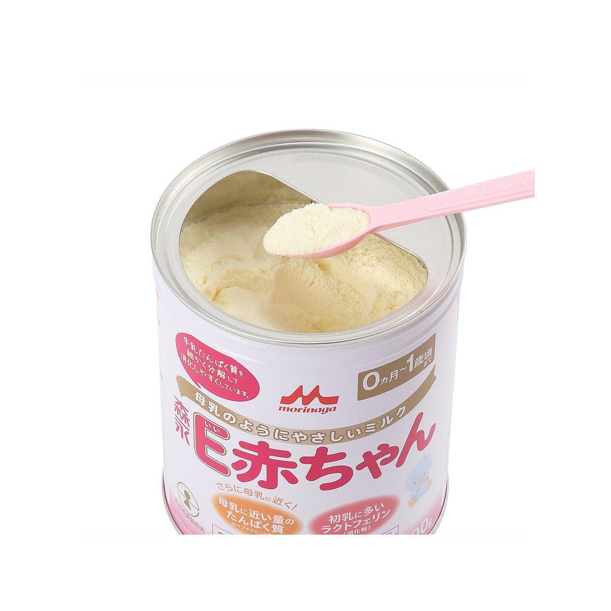 Morinaga E Akachan Infant Formula - Japanese Baby Milk Powder 800g for Newborns & Infants - Ideal for Feeding, Travel & Daily Nutrition