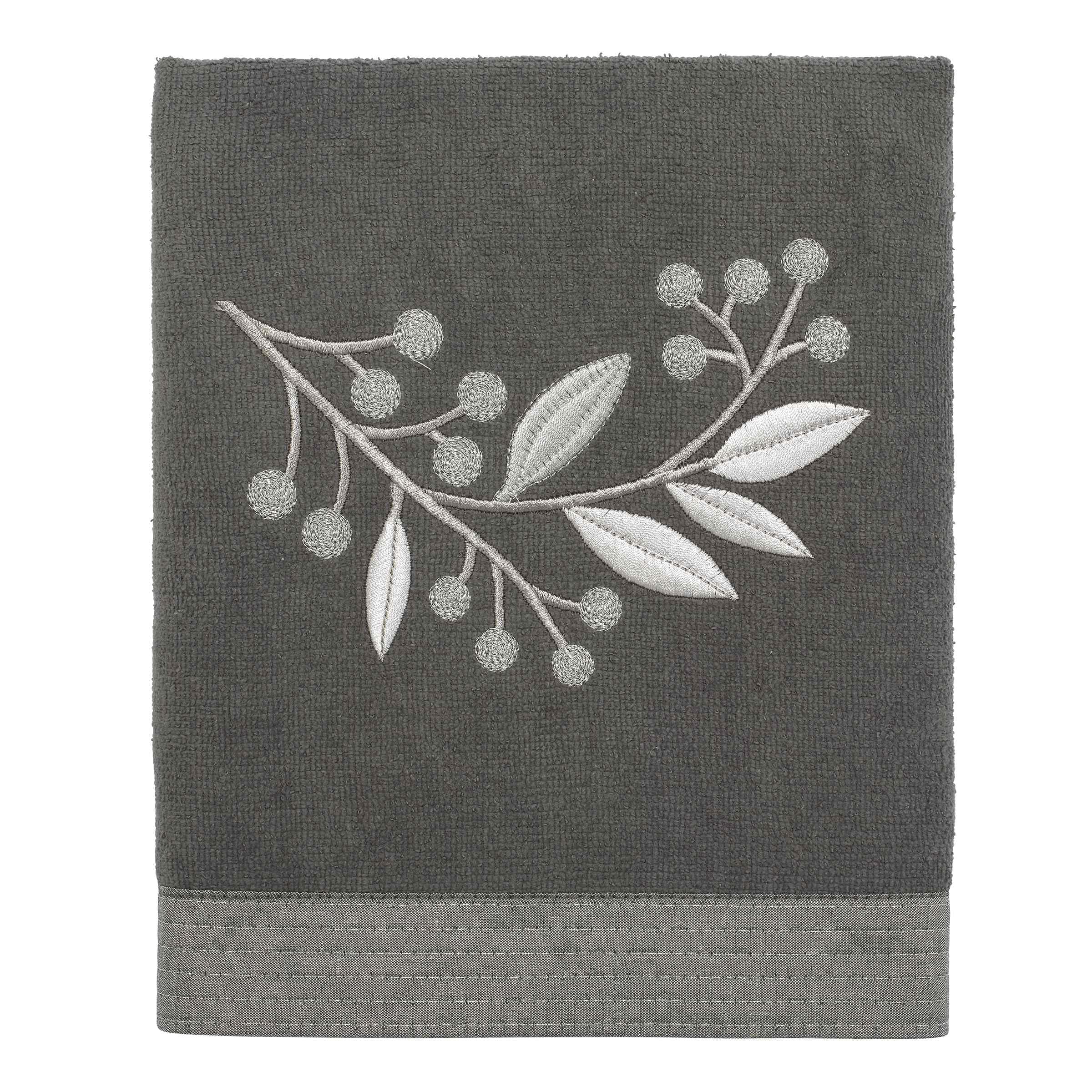 Avanti Linens Madison Hand Towel - Soft Absorbent Bath & Kitchen Towel Set (Granite) - Perfect for Bathrooms, Guest Rooms & Spa Use