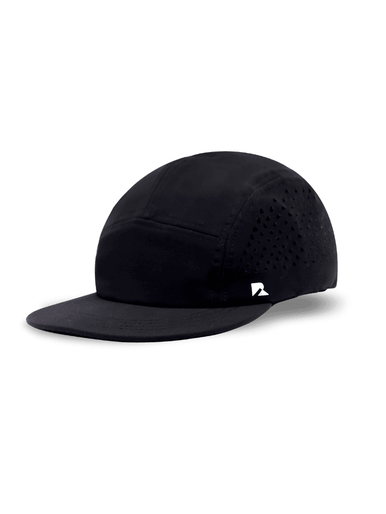 Blackout Flat Bill Hat - Adjustable Snapback Cap for Men & Women - Stylish & Comfortable for Outdoor Sports, Hiking, and Casual Wear