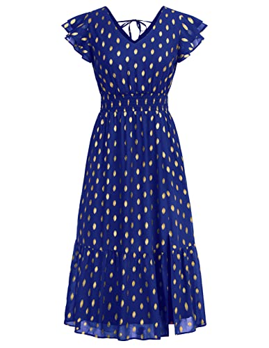 Royal Blue-gold Dots