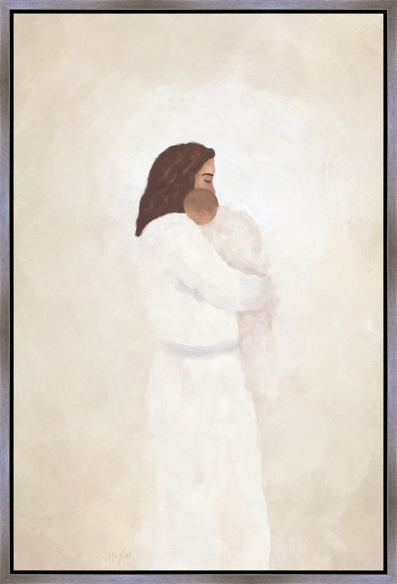 In His Arms Gallery Wrap Canvas Art - Handmade Wall Decor for Living Room, Bedroom & Office - Perfect for Home, Wedding & Gift Giving