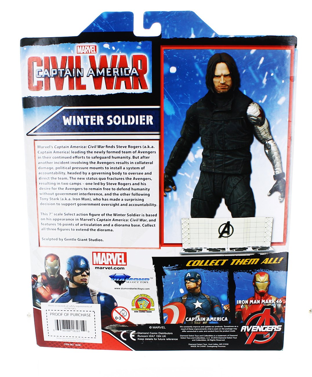 Marvel Select Captain America Civil War Winter Soldier Action Figure 7