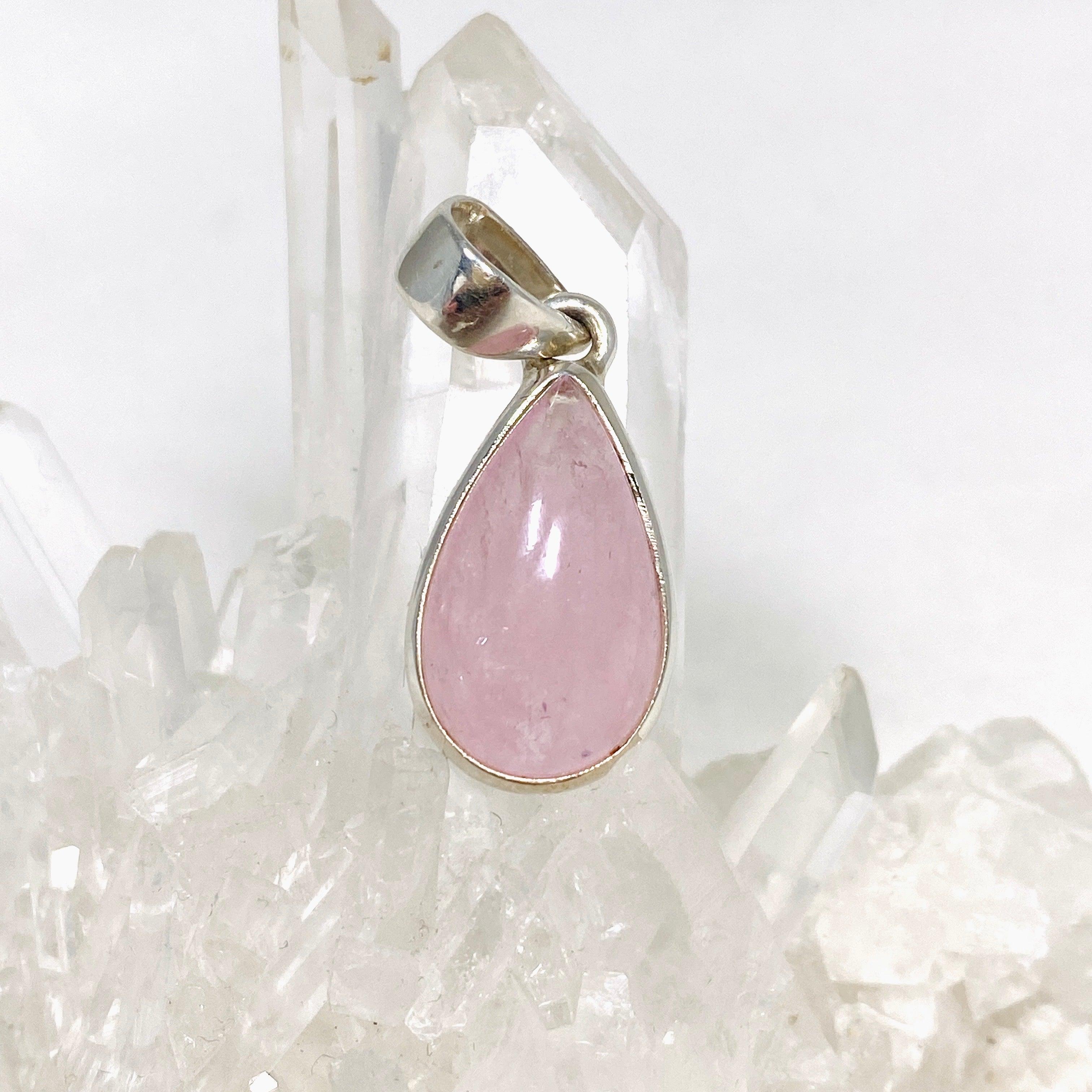 Morganite Teardrop Pendant Necklace - 14K Rose Gold Gemstone Jewelry for Women - Perfect for Valentine's Day, Anniversary & Special Occasion Gifts