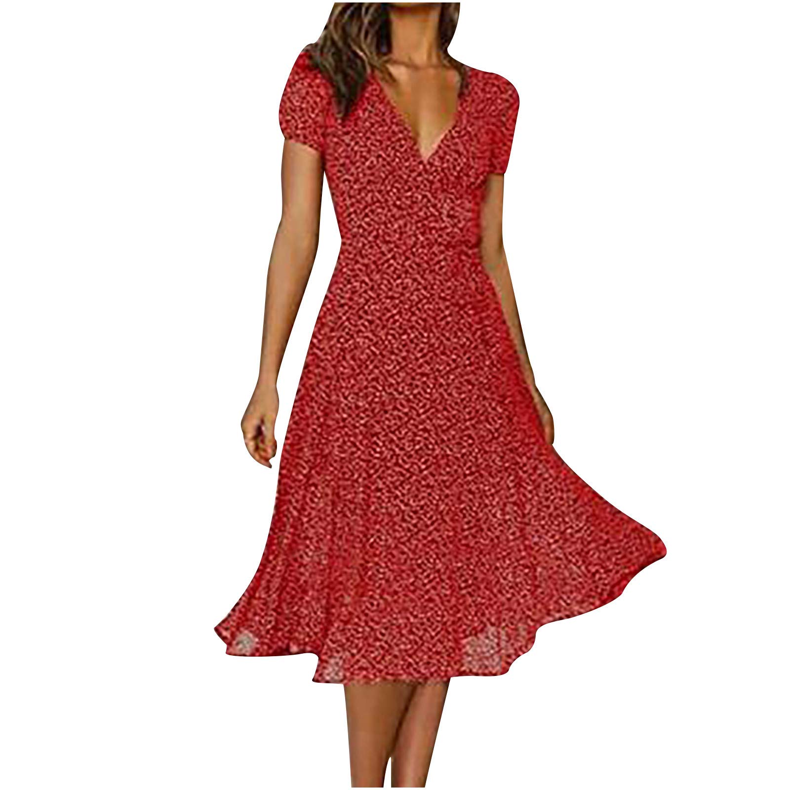 Elegant Off Shoulder Party Dresses for Women - Puff Sleeve Summer Cocktail Dress for Wedding, Tea Party & Special Occasions