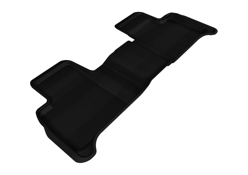 3D MAXpider All-Weather Floor Mats for 2012-2018 Mercedes Benz GLE/GLS/ML Class (2nd Row) - Kagu Series Black - Premium Car Interior Protection for SUVs & Family Vehicles