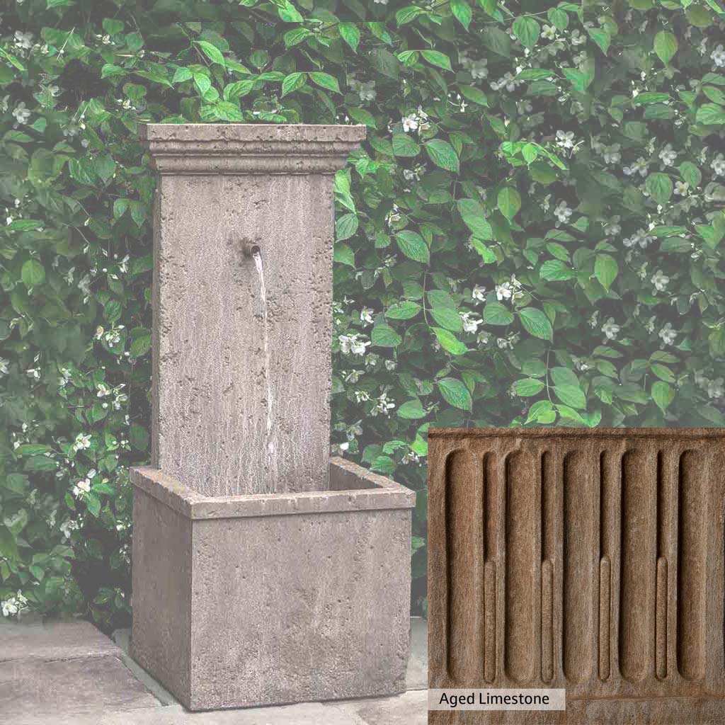 Campania International Marais Wall Fountain - Outdoor Garden Water Feature for Patio, Yard & Landscape Decor
