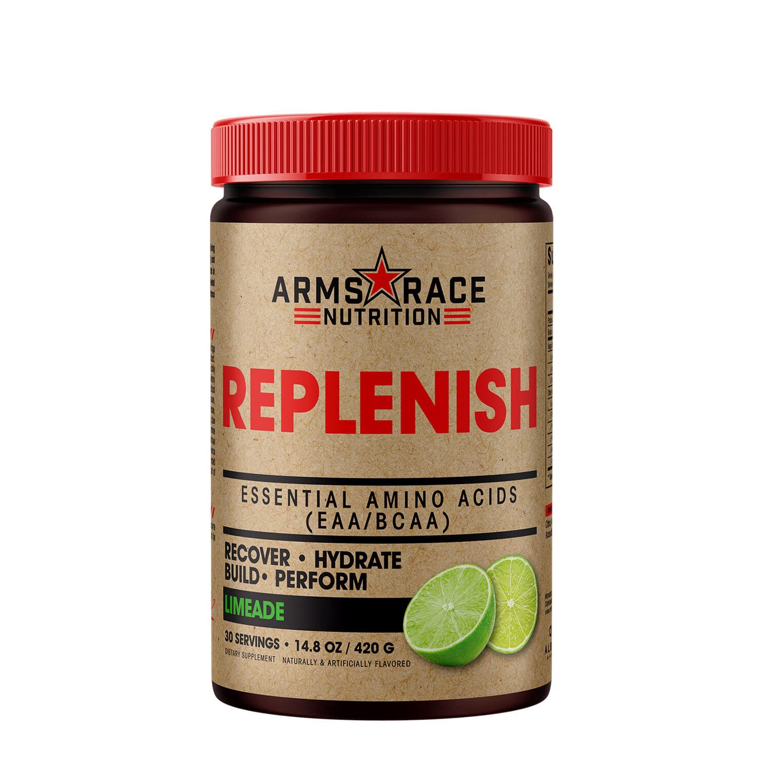 Arms Race Nutrition Replenish Amino Acids Powder - Limeade Flavor - 14.8 oz (420g) - Post Workout Recovery & Muscle Growth Supplement for Athletes & Fitness Enthusiasts