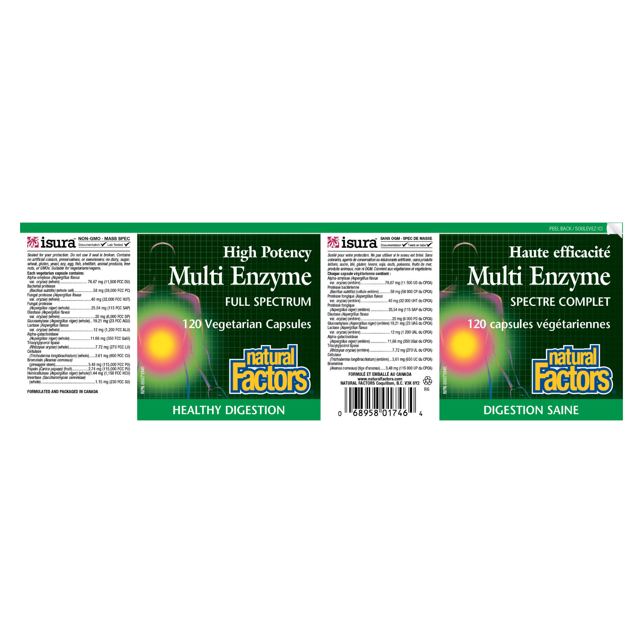 High Potency Multi Enzyme Full Spectrum Supplement - Digestive Support & Gut Health Booster | Ideal for Meal Digestion, Bloating Relief & Nutrient Absorption