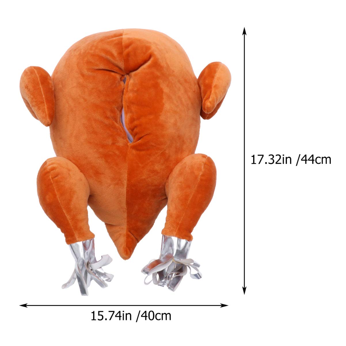 VOSAREA 1PC Plush Turkey Tissue Box Cover Holder - Decorative Thanksgiving Napkin Dispenser for Car, Home, Office & Kitchen | Holiday Table Decor, Auto Accessory, Bathroom Organizer