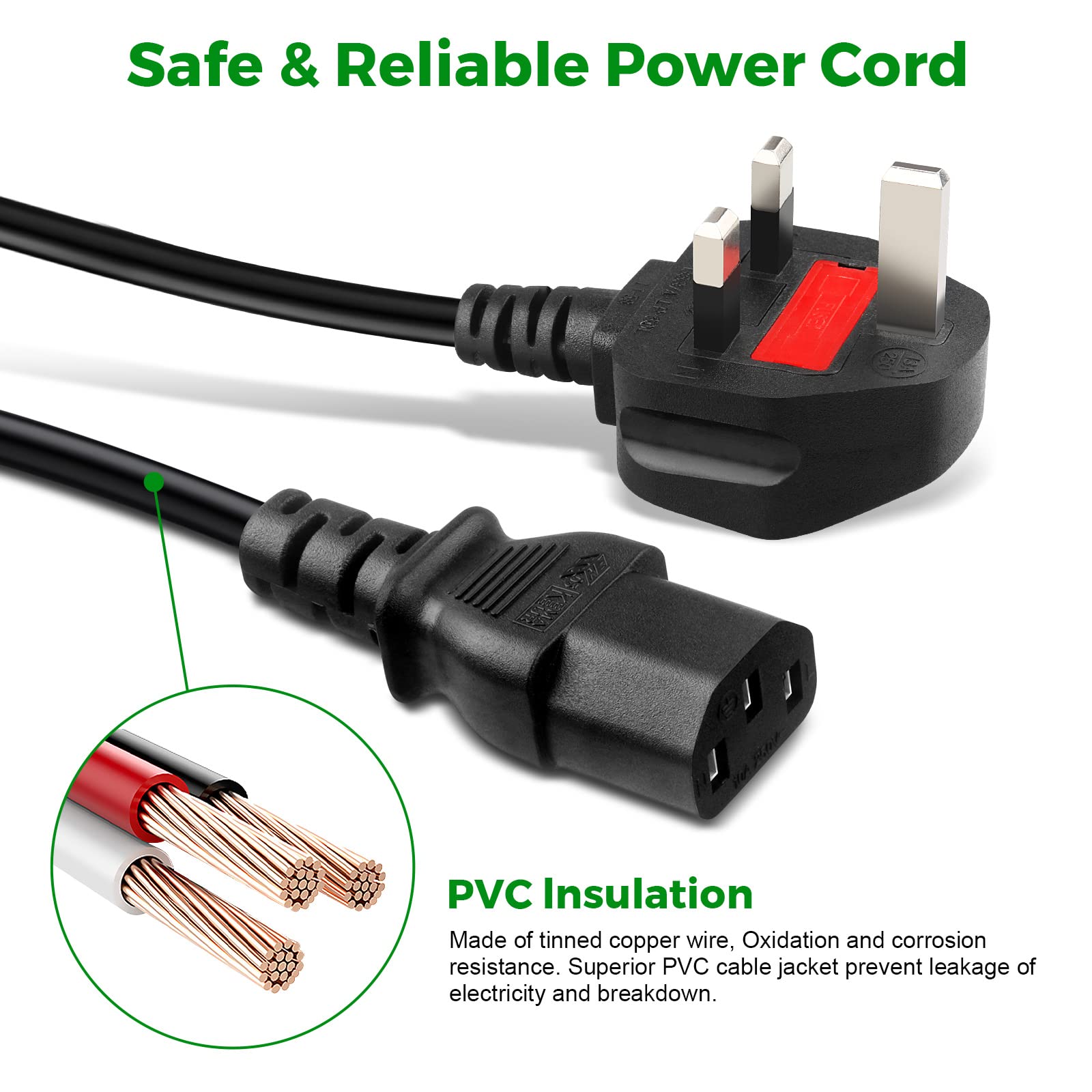 12V 5A 60W Power Adapter with 8-Way Splitter Cable - AC 100-240V to DC 12V Converter for CCTV Cameras, LED Strip Lights, Security Systems & Home Electronics - Perfect for Multi-Device Power Supply & DIY Lighting Projects