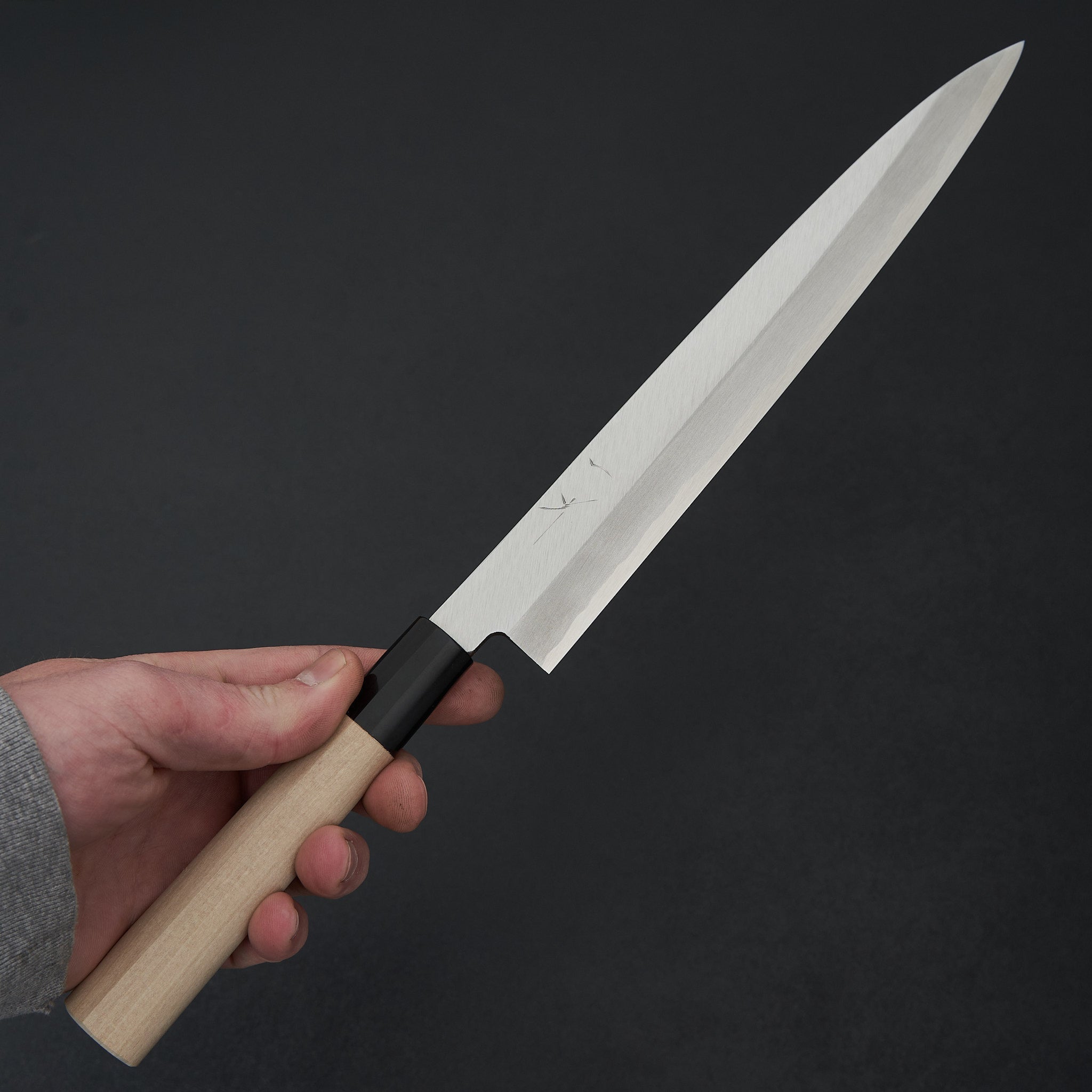 Premium Hitohira Gorobei White #3 Yanagiba 240mm Japanese Sushi Knife with Ho Wood Handle - Perfect for Sushi Chefs & Professional Japanese Cuisine Preparation