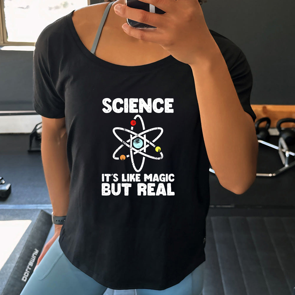 Science It's Like Magic But Real | Slouchy Tee - Comfortable & Stylish Science-Themed T-Shirt for Casual Wear, Gifts & Everyday Outfits