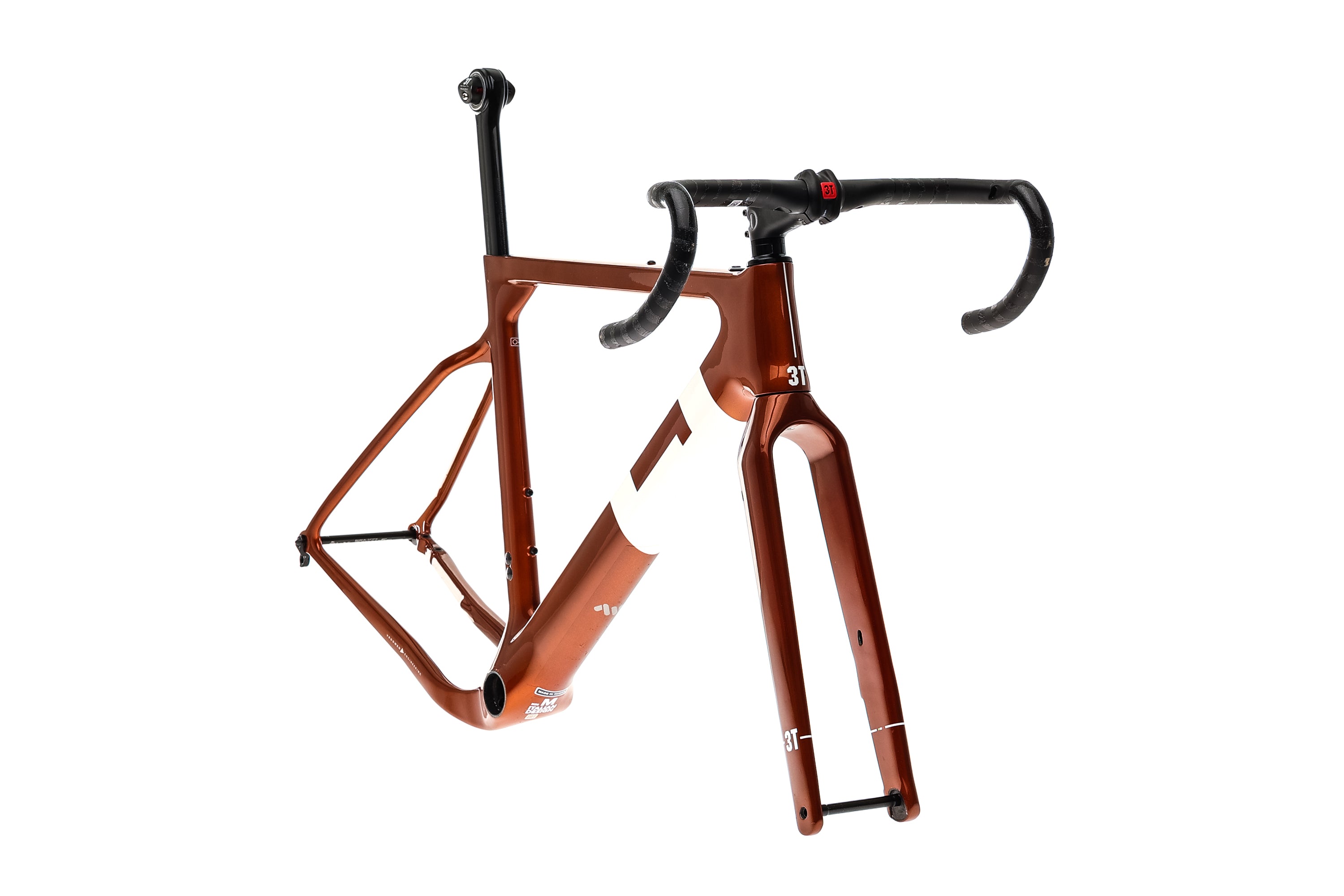 3T Exploro Team Medium Gravel Bike Frameset 2020 - Lightweight Carbon Frame for Adventure & Road Cycling - Perfect for Off-Road Trails & Commuting