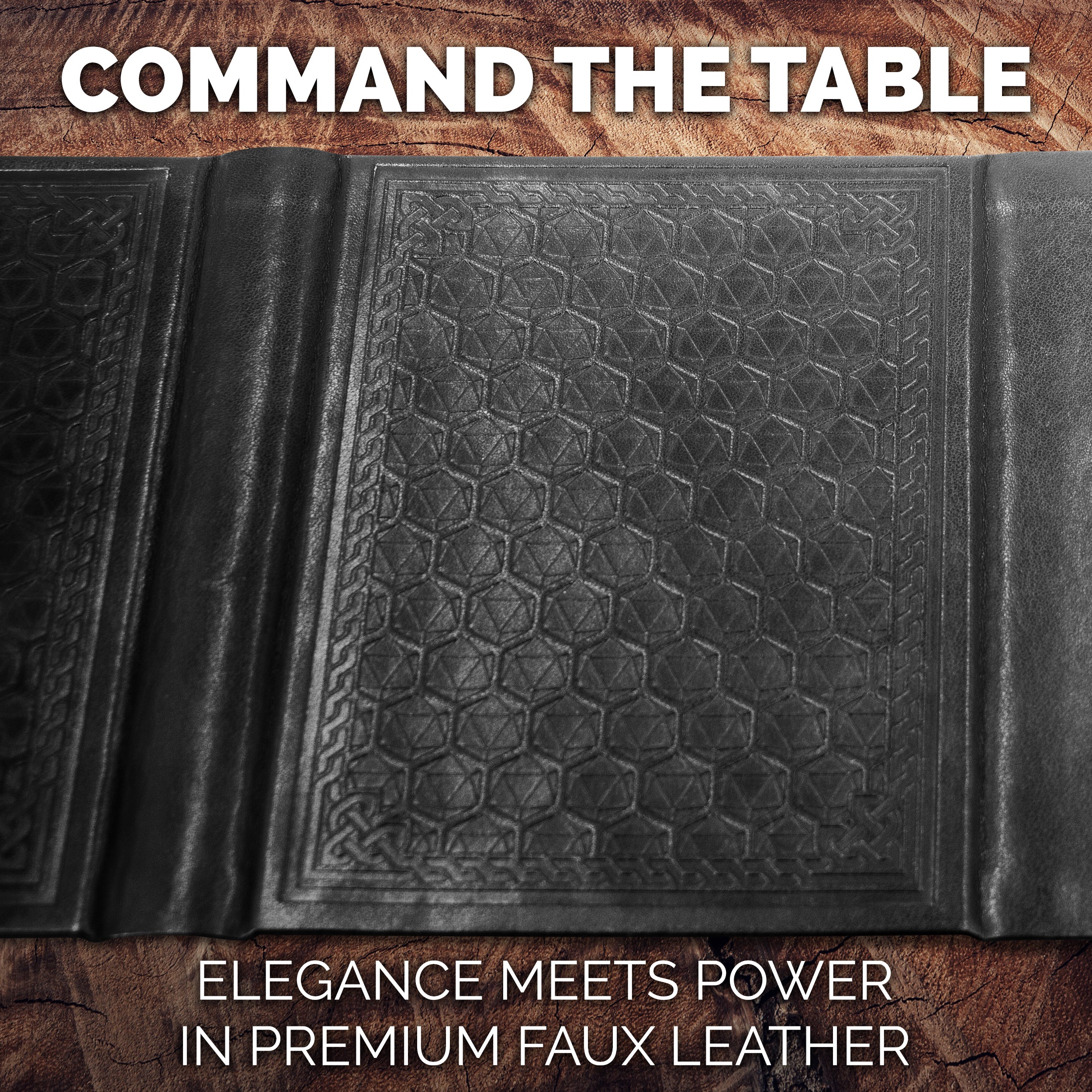 6-Panel Compact DM Screen - Faux Leather Dungeon Master Screen for D&D, RPG & Tabletop Games | Portable Game Master Tool for D&D 5e, Pathfinder & TTRPG Sessions