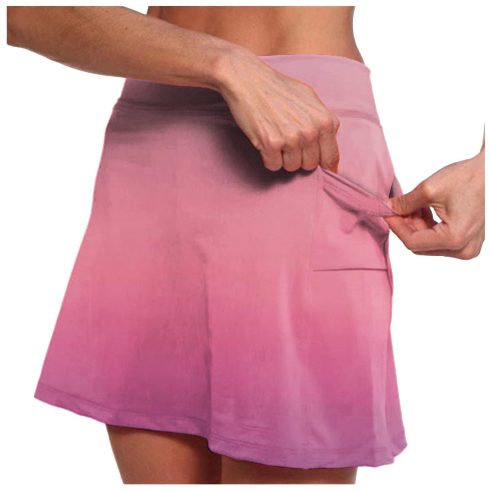 Plus Size Skorts for Women - High Waisted Tummy Control Athletic Skirt with Pockets - Lightweight Tennis Golf Workout Skorts - Perfect for Sports, Yoga & Casual Wear