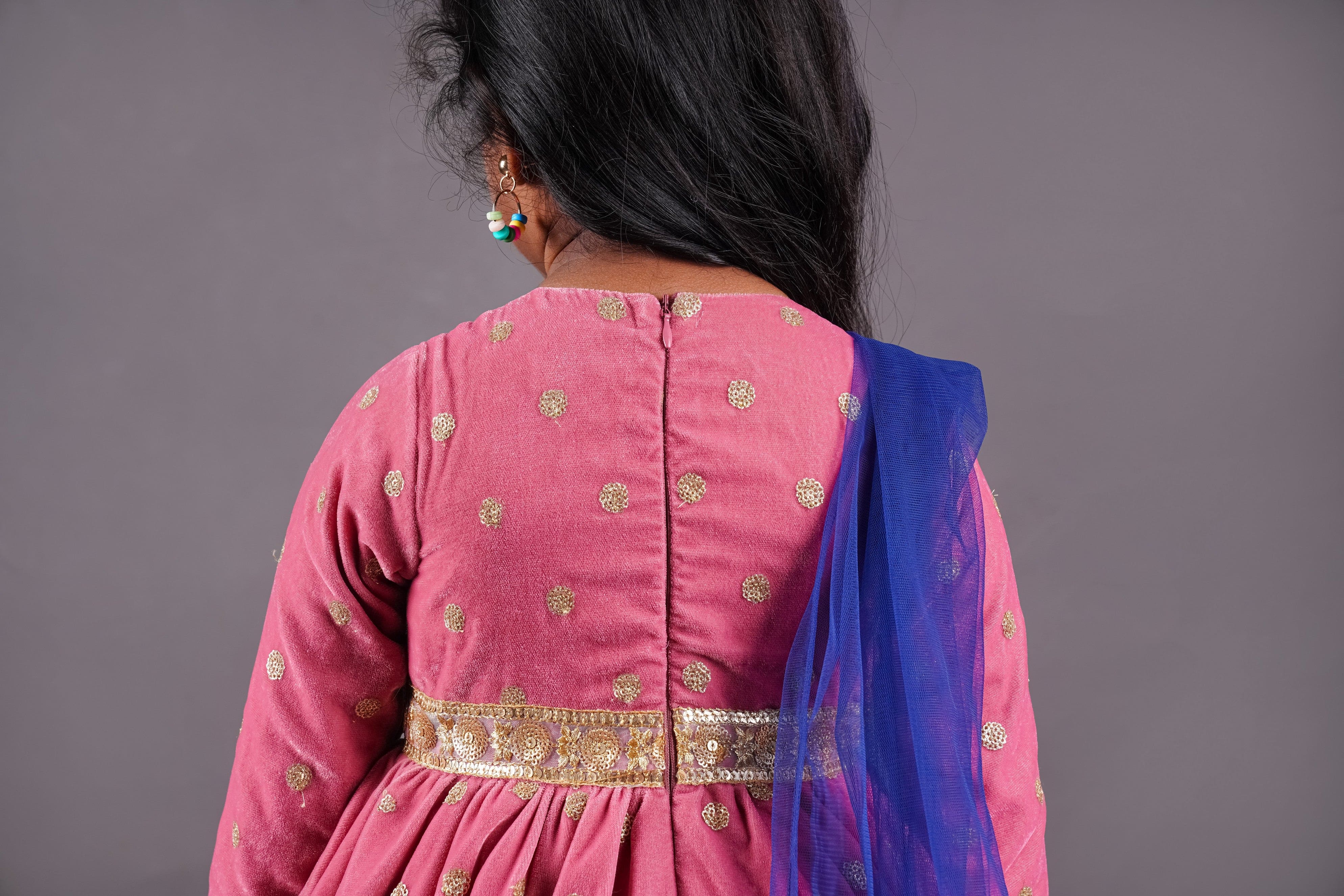 Pre Order: Elegant Pink Anarkali Dress with Matching Dupatta - Perfect for Weddings, Festivals & Special Occasions