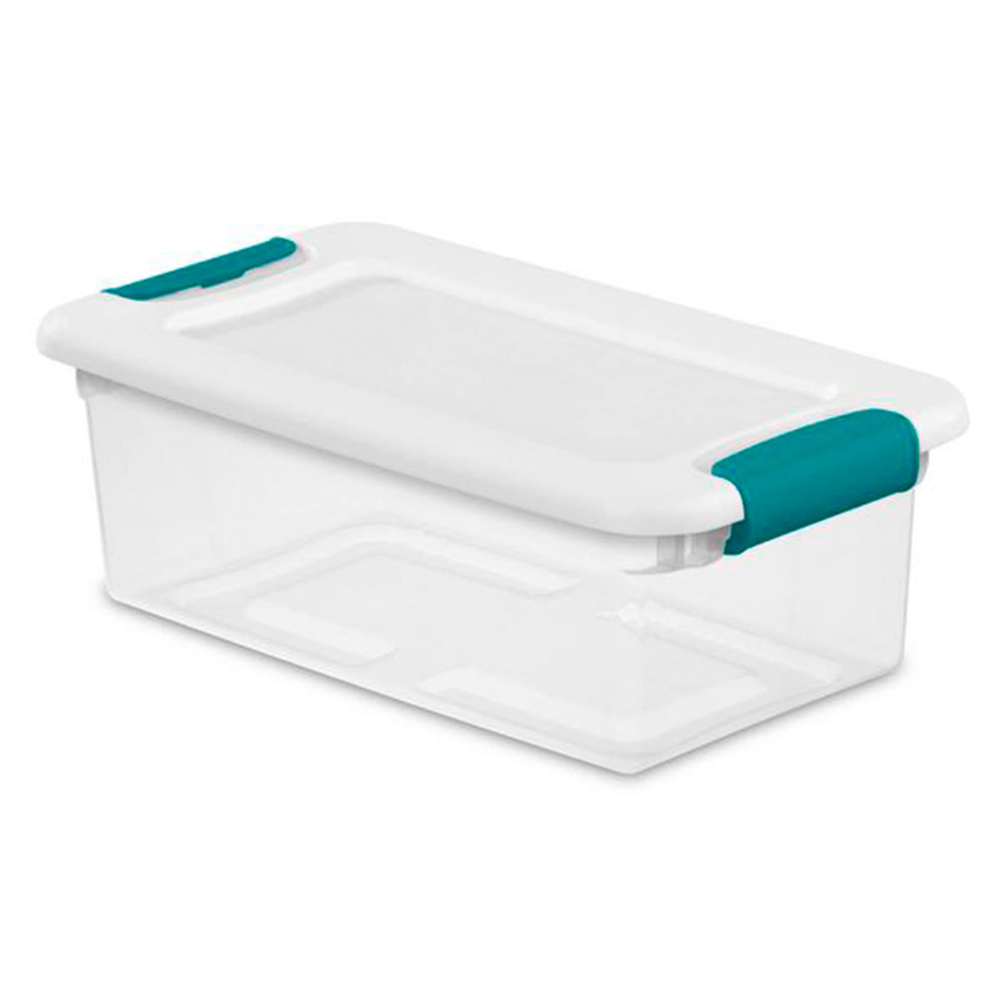Sterilite 15 Quart Stackable Plastic Storage Containers with Latching Lids (12-Pack) & 6 Qt Organizing Bins with Secure Lids (12-Pack) - Perfect for Home Organization, Garage Storage, and Office Supplies