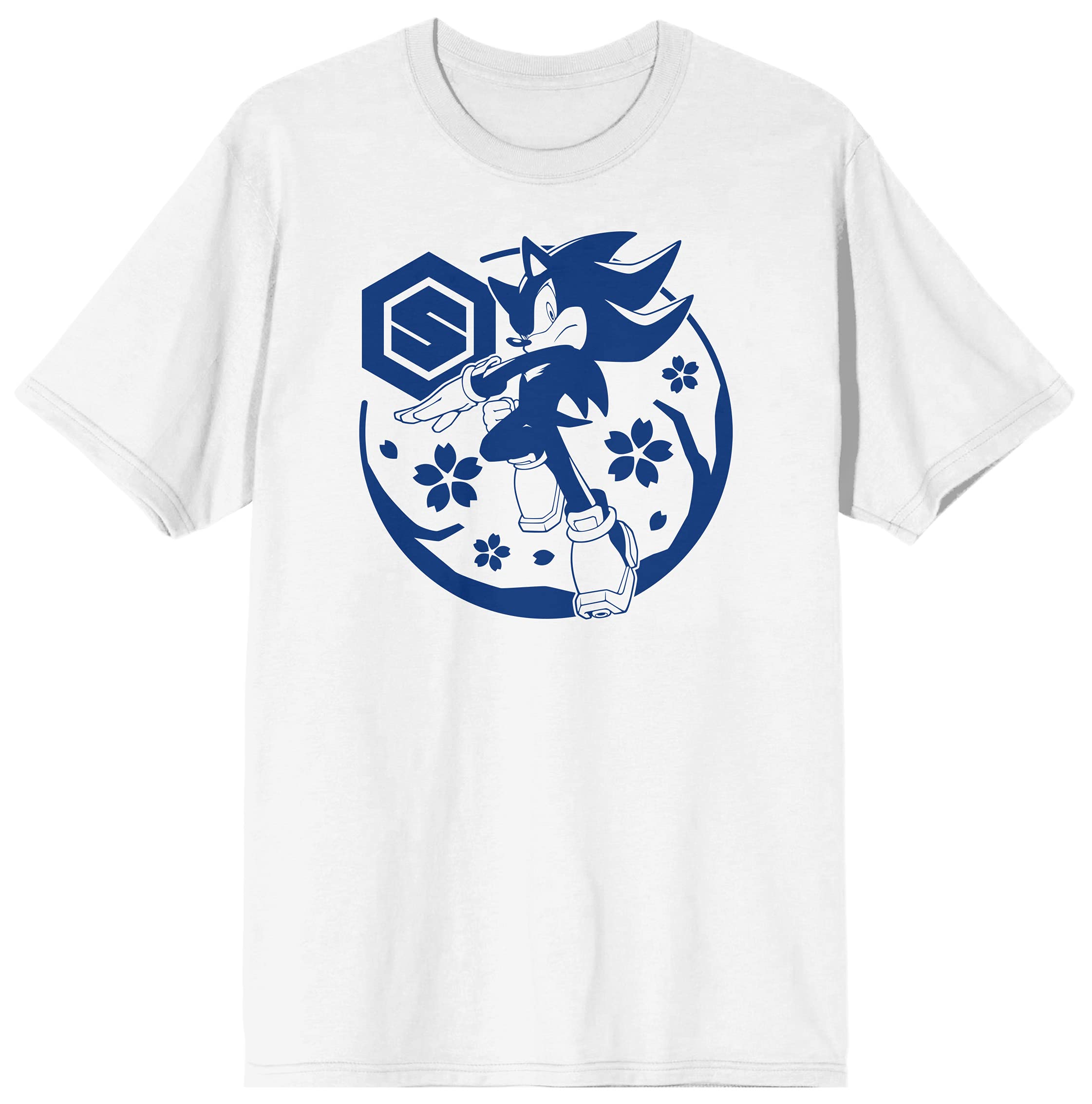 Sonic The Hedgehog Modern Character Men's White Graphic T-Shirt - Official Licensed Apparel for Gaming Fans & Casual Wear