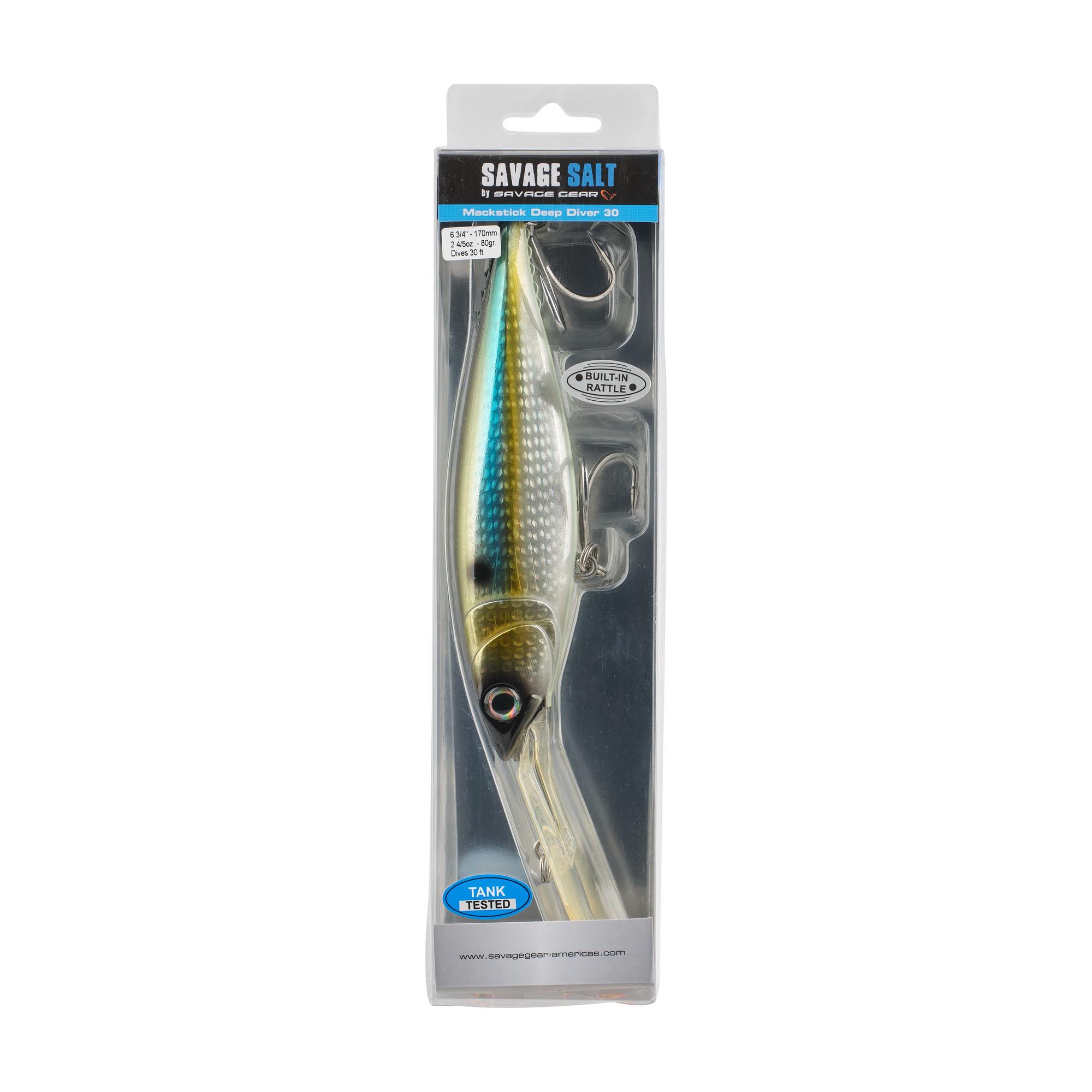 Savage Gear 3D Mack Stick Deep Diving Lures - Premium Fishing Lures for Bass, Walleye & Pike - Perfect for Deep Water Trolling & Casting in Lakes & Rivers