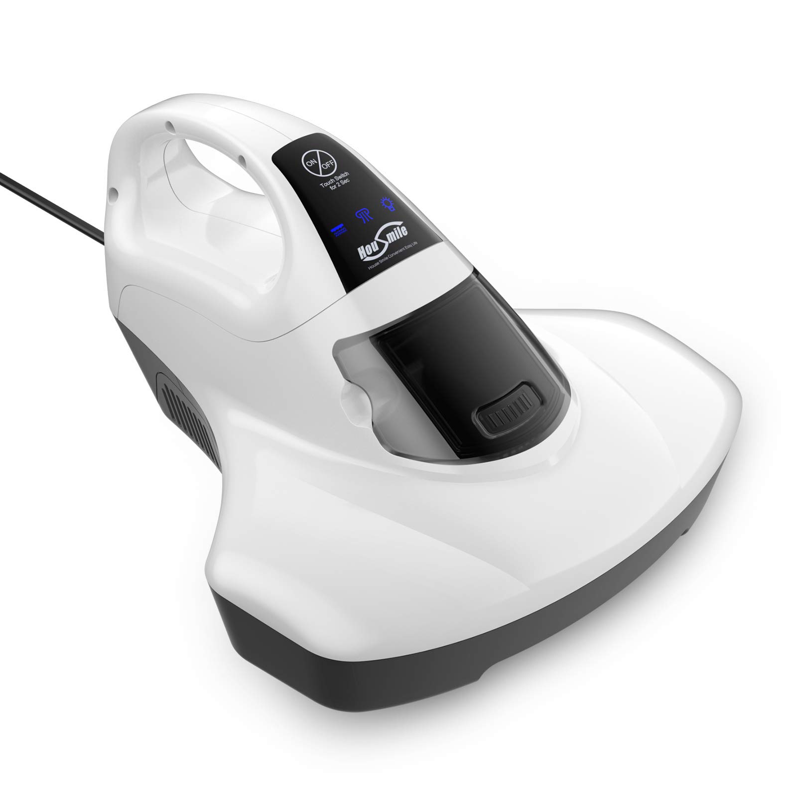 Housmile Powerful 13KPa Bed Vacuum Cleaner with UV Light & Roller Brush - Handheld Mattress Cleaner for Beds, Pillows, Sofas, Carpets & Fabric Surfaces - Perfect for Allergy Relief & Deep Cleaning Pet Hair, Dust Mites & Debris