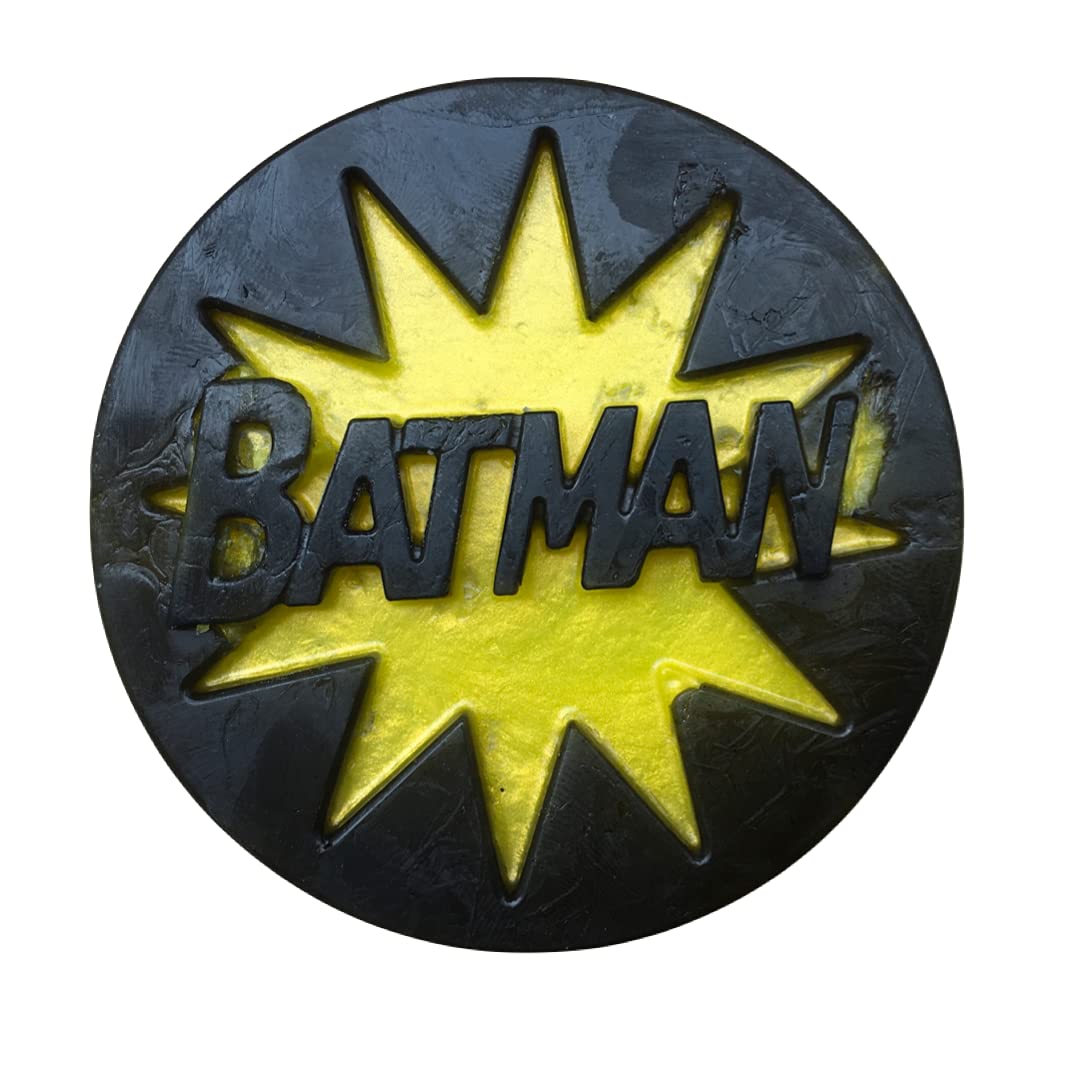 Batman Theme Soap 2-Pack (85g) - Handmade Natural, Skin-Friendly Kids Soap | Paraben & SLS Free | Assorted Fragrances | Perfect for Birthday Gifts & Superhero Bath Time Fun