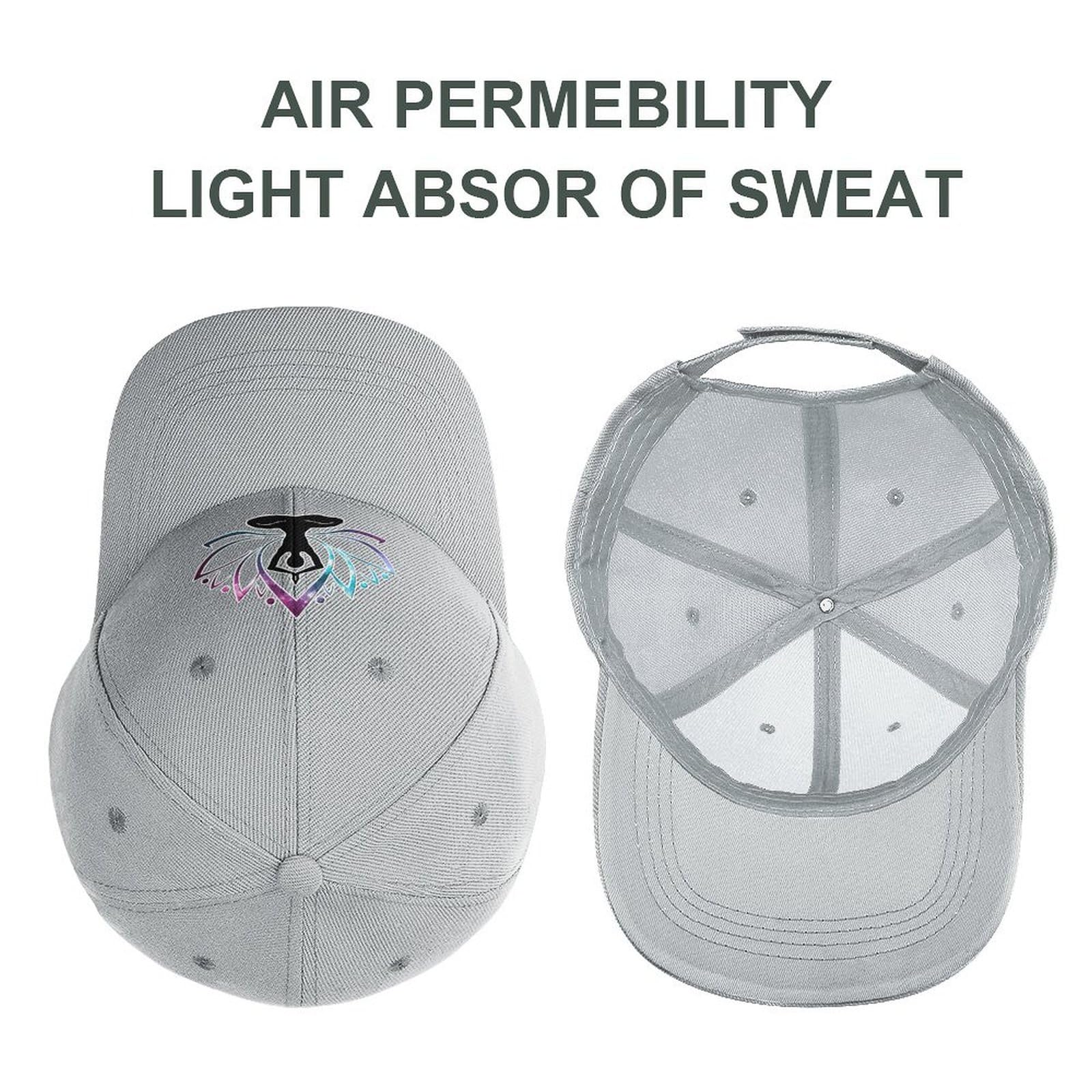 India Lotus Yoga Classic Baseball Cap - Adjustable Dad Hat for Golf, Trucker & Casual Wear - Unconstructed Plain Cap for Men & Women - Perfect for Yoga, Outdoor Sports & Daily Fashion