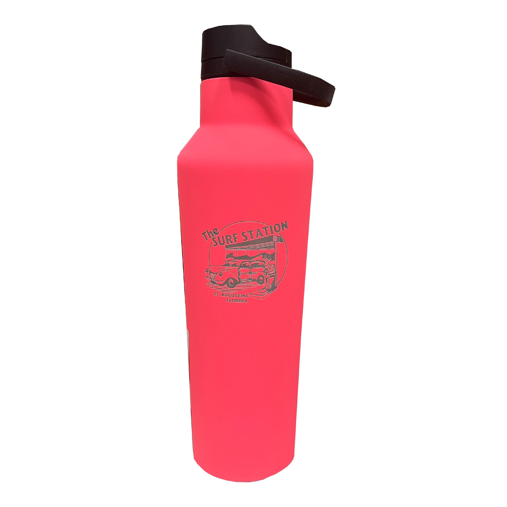 Corkcicle x Surf Station 20oz Insulated Stainless Steel Sports Water Bottle - Paradise Punch Color | Leakproof & Sweatproof | Perfect for Gym, Hiking, Beach & Outdoor Activities