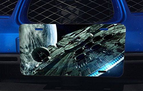 Premium Aluminum License Plate for Cars & Trucks - Durable & Stylish Space Station Design - Perfect for Customizing Vehicles & Gifts