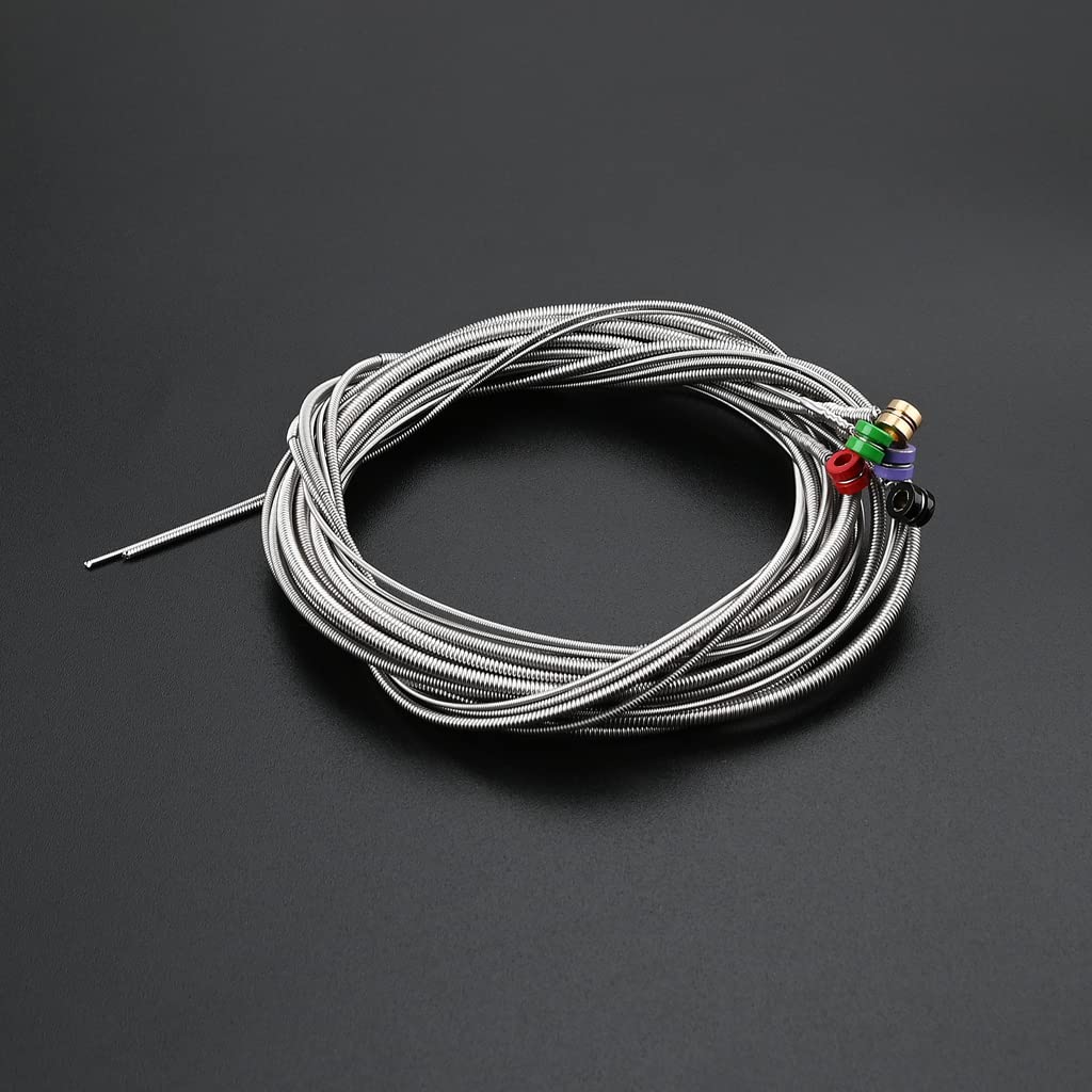 Alnicov 5-String Stainless Steel Bass Guitar Strings with Color Ball Ends - Premium Electric Bass Replacement Strings for Rock, Jazz & Studio Performances