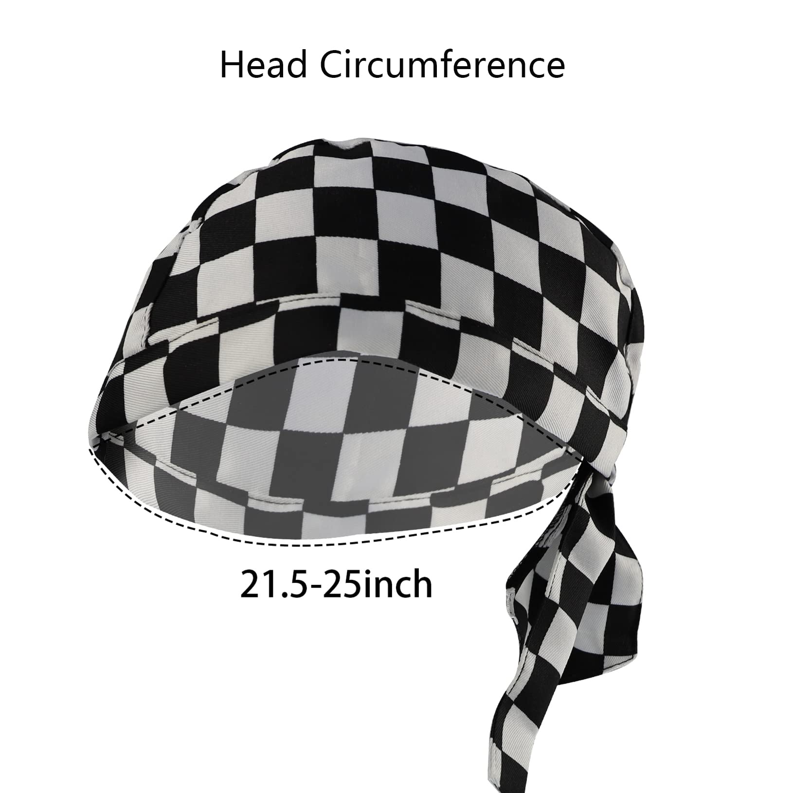 4 Pack Breathable Adjustable Chef Hats for Men & Women - Comfortable Kitchen Cooking Caps, One Size Fits All - Perfect for Restaurants, Baking, BBQ, and Professional Cooking