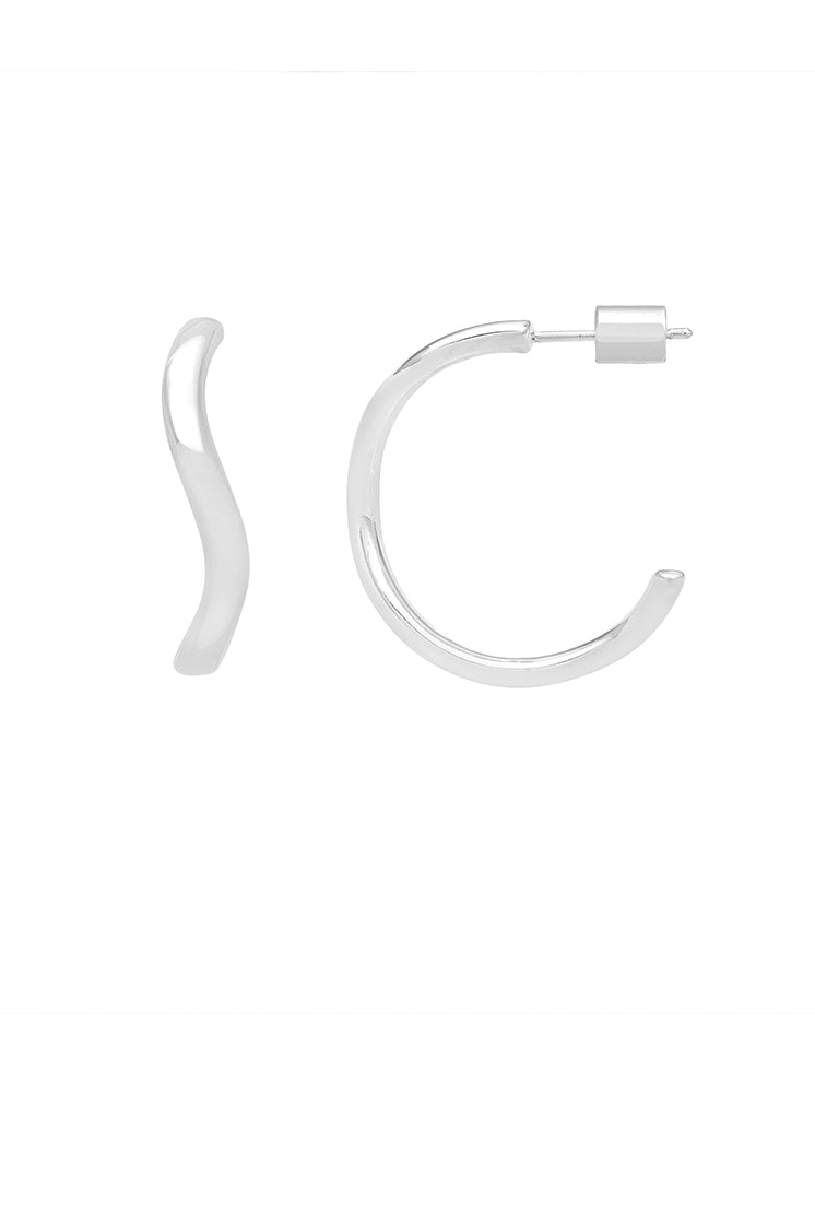 Gentle Wave Hoops - Lightweight & Stylish Earrings for Women | Perfect for Everyday Wear, Parties & Special Occasions