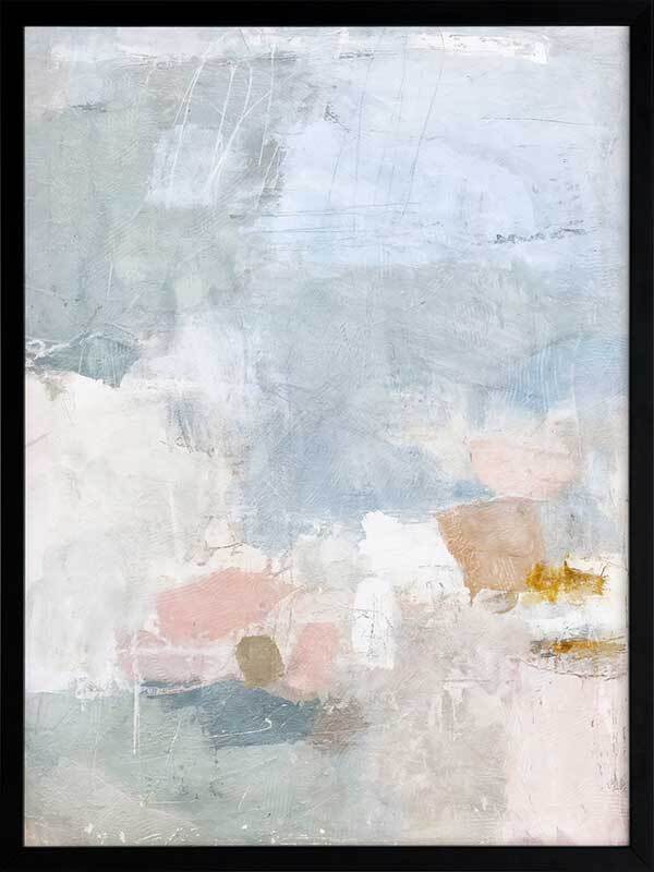 Drifting in the Clouds II Framed Wall Art Print - Modern Abstract Canvas Painting for Living Room, Bedroom & Office Decor