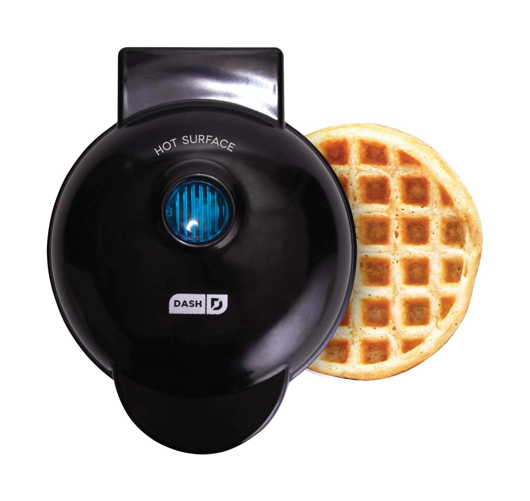 **DASH DMW001BK Mini Waffle Maker for Waffles, Hash Browns & Keto Chaffles – Includes Recipe Book – Perfect for Breakfast, Snacks & Low-Carb Diets**