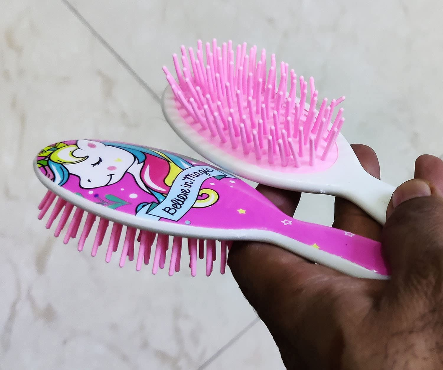 Premium Hair Brush Set of 2 - Detangling & Styling Brush for Smooth Shiny Hair, Perfect Shower Brush for Women & Girls - Great Birthday Gift Idea (Random Designs) - Ideal for Daily Hair Care, Salon Styling & Gift Giving