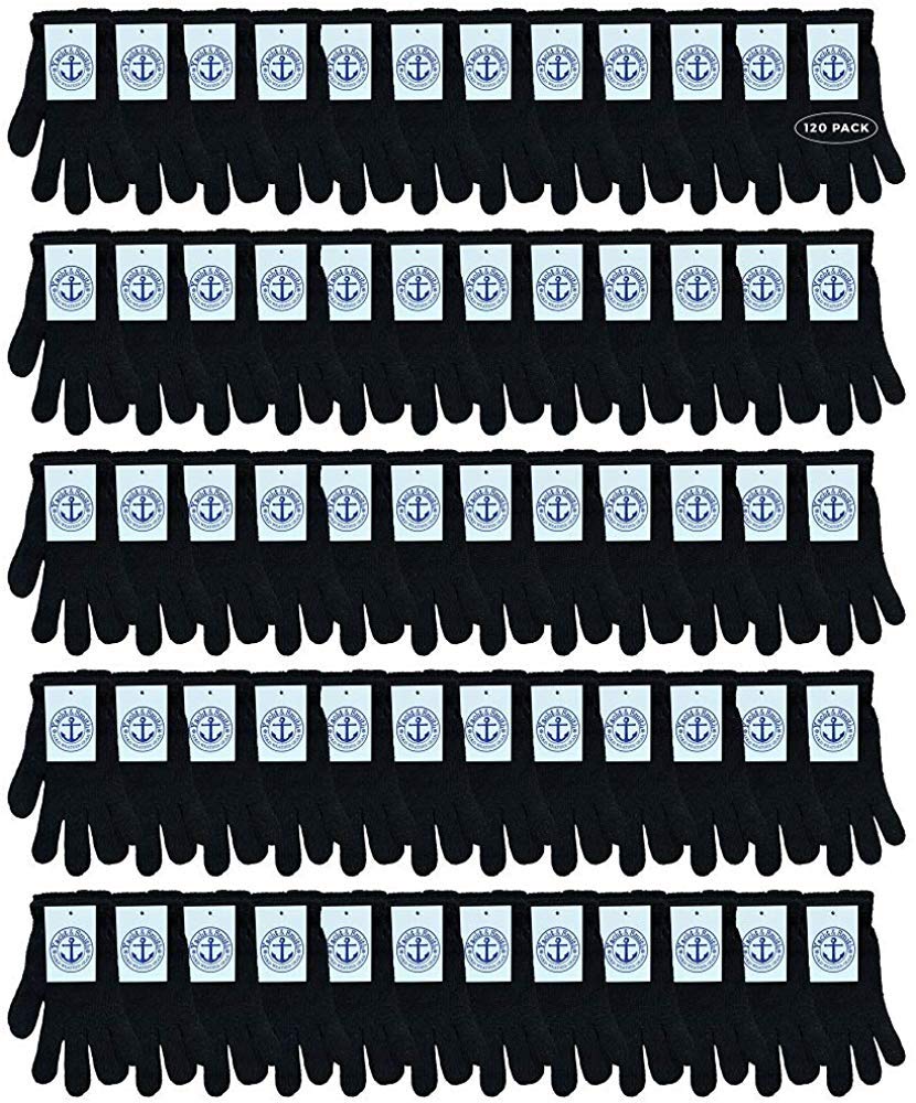120 Pack Bulk Thermal Winter Beanies & Gloves Set - Yacht & Smith Wholesale Knit Hats & Gloves for Men Women - Perfect for Skiing, Snowboarding & Outdoor Winter Activities