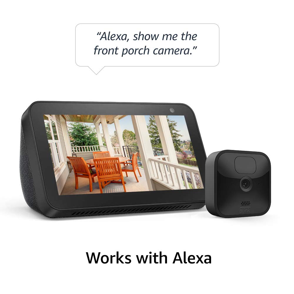 Blink Outdoor Wireless HD Security Camera - Weather-Resistant, 2-Year Battery Life, Motion Detection, Easy Setup (2-Camera Kit) for Home & Business Surveillance