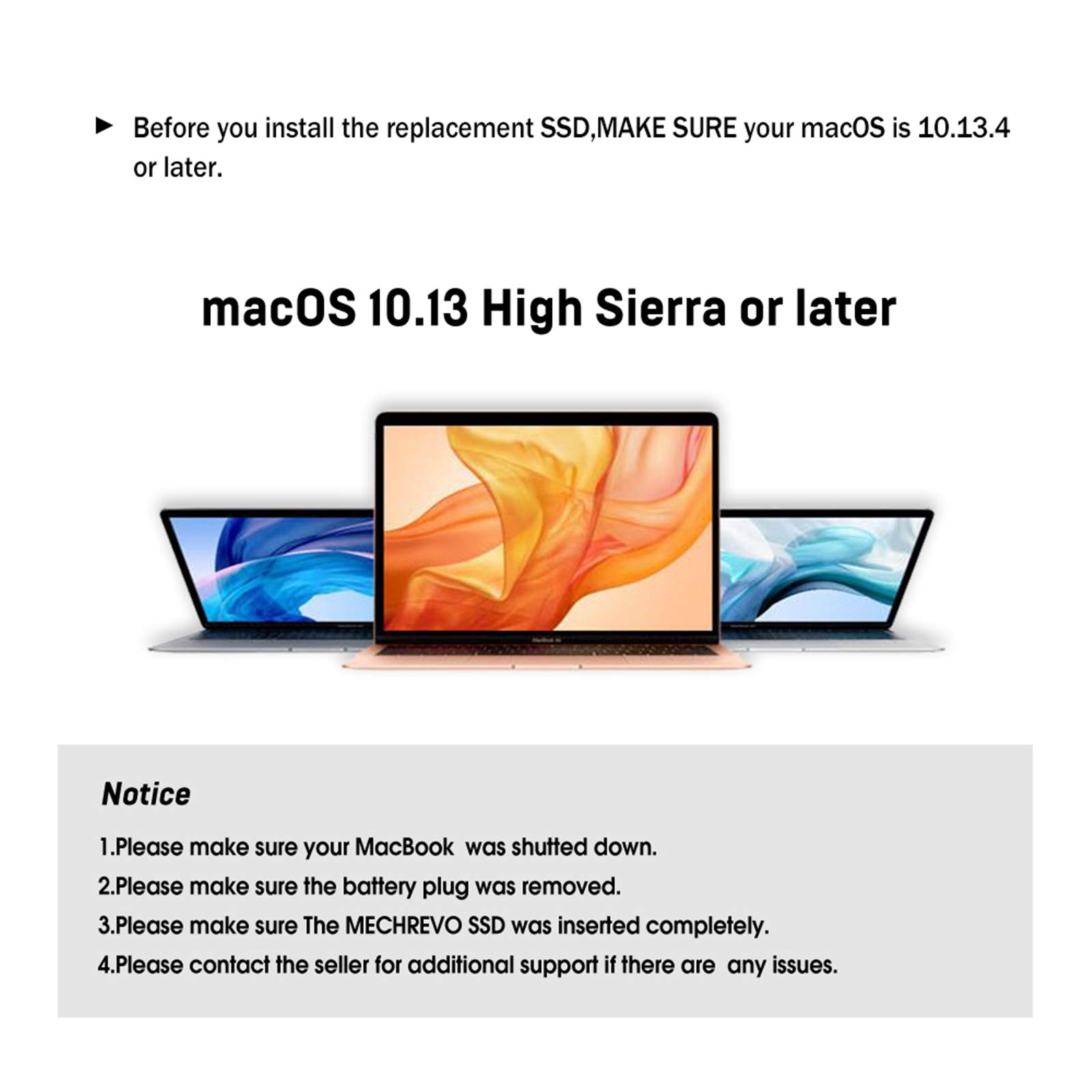 M.2 NVMe to MacBook SSD Adapter Card - Upgrade Kit for MacBook Air 2013-2017 & Mac Pro Retina 2013-2015 (A1465/A1466/A1398/A1502) | NVMe/AHCI SSD Converter for Faster Performance | Perfect for Gaming, Video Editing & Professional Workstations