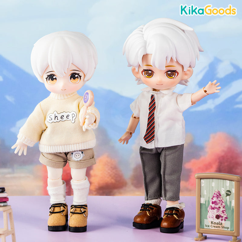 1/12 BJD Doll Round Toe Shoes - Miniature Fashion Accessories for Ball Jointed Dolls - Perfect for Photoshoots, Dioramas & Collectors