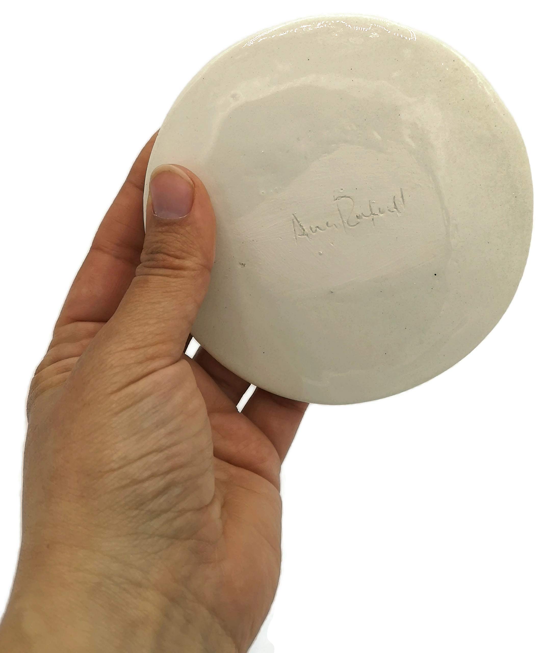 White Ceramic Soap Dish & Sponge Holder for Bathroom, Kitchen Sink - Durable, Non-Slip, Water-Resistant for Showers, Countertops, and Vanities