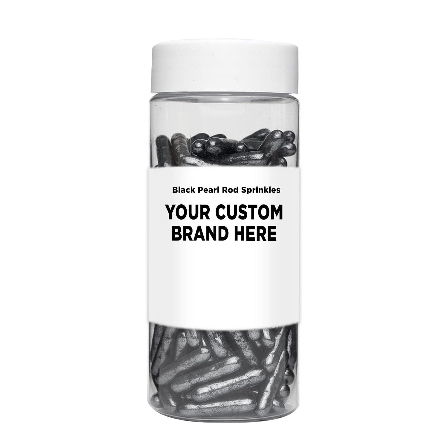 Premium Black Pearl Rods Sprinkles for Baking & Desserts | Bulk 48-Pack | Private Label | Perfect for Cakes, Cupcakes, Cookies & DIY Decorations