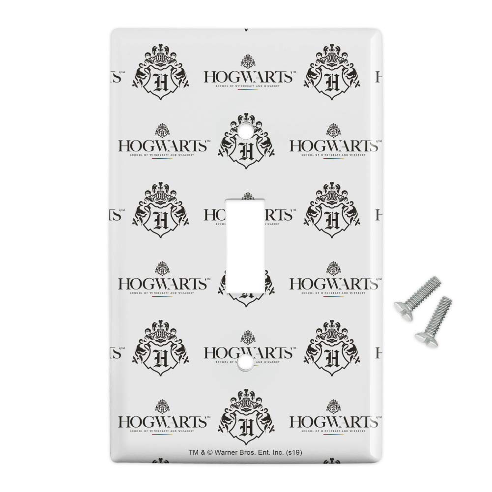 Harry Potter Hogwarts Modern Logo Plastic Wall Decor Light Switch Cover - Stylish Home Decor for Bedroom, Living Room, and Harry Potter Themed Rooms