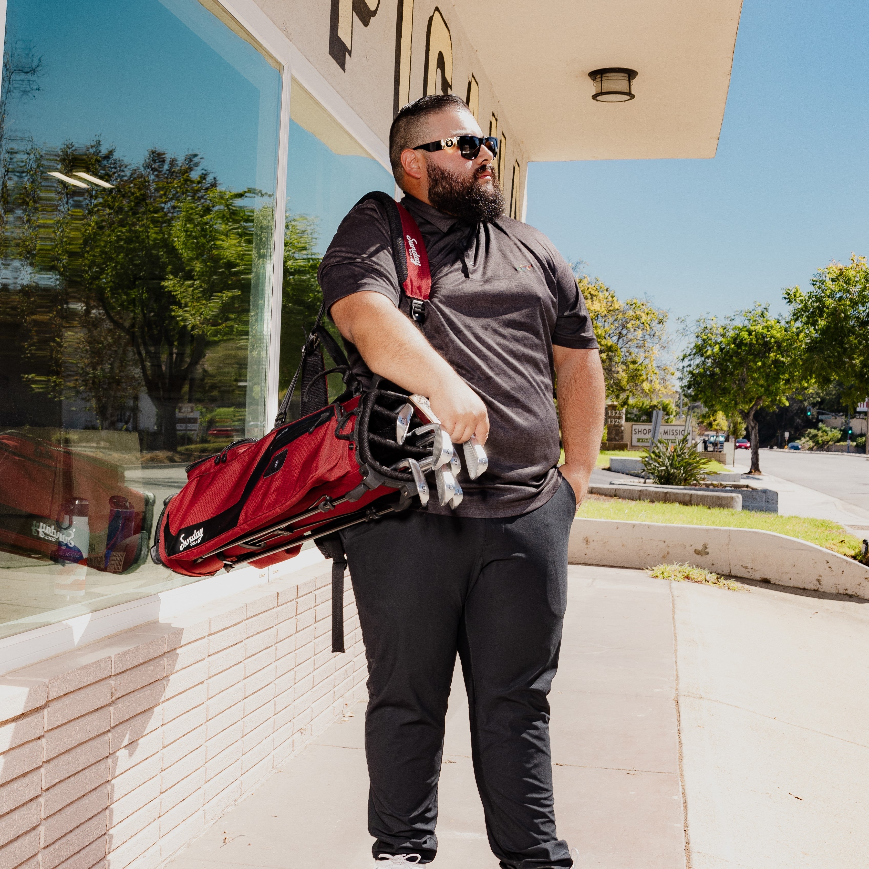 Sunday Golf EL CAMINO BAG | Ron Burgundy Edition | Lightweight Stand Golf Bag for Men & Women | Perfect for Weekend Golfers & Course Play
