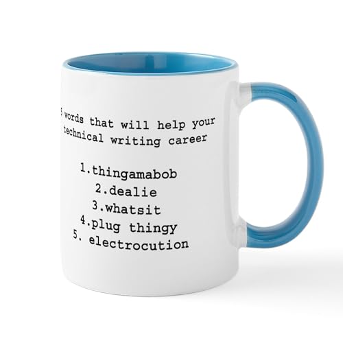 White/Blue Inside - Technical Writers Mug