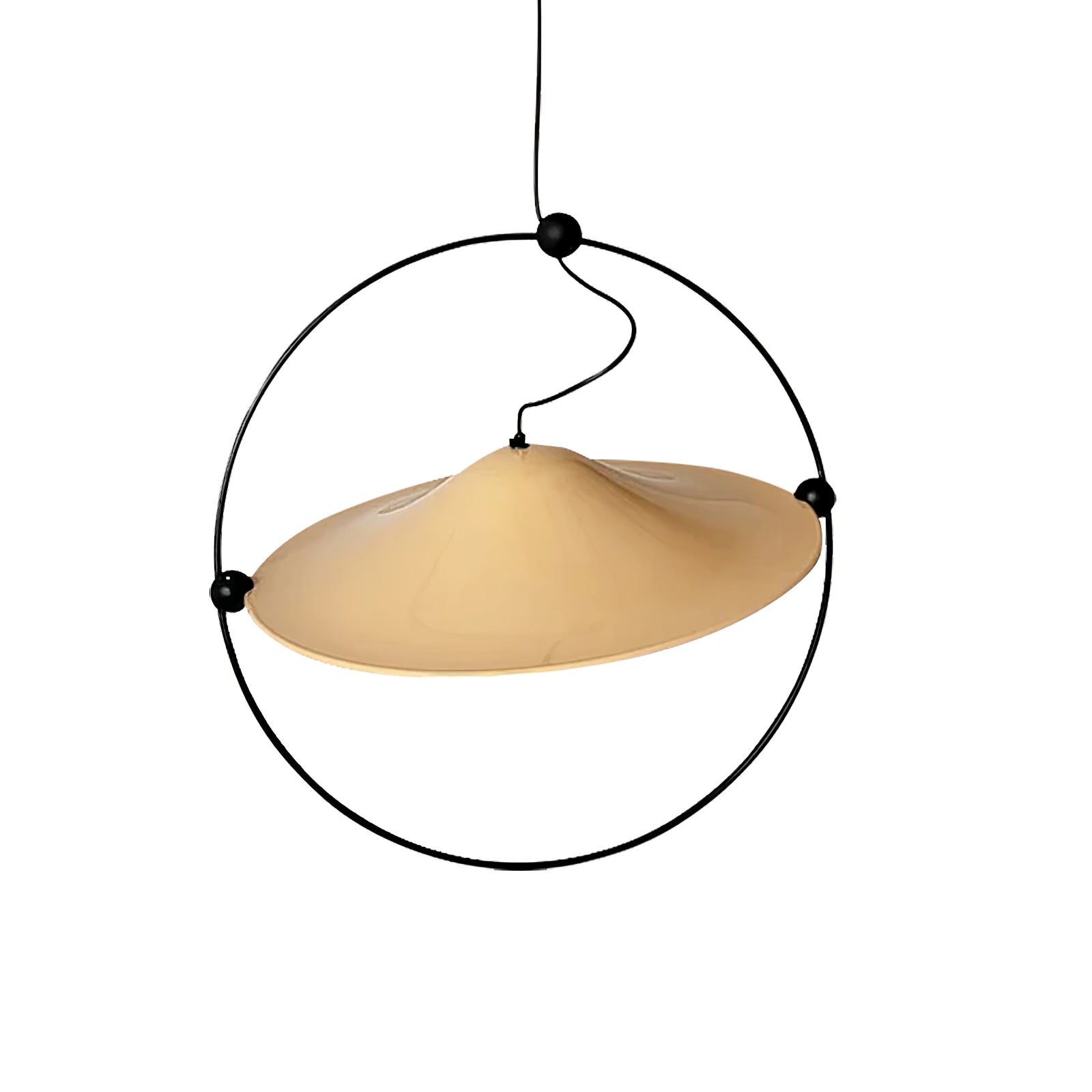 Kyra Pendant Light - Modern Glass Hanging Chandelier for Kitchen Island, Dining Room & Bedroom Lighting | Dimmable LED Ceiling Fixture with Adjustable Height