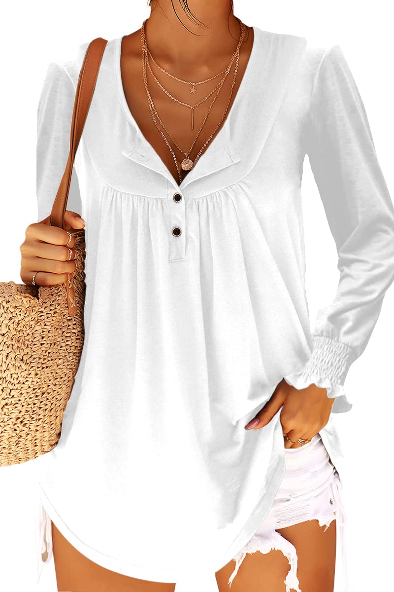 Women's Casual Sleeveless Button Down Tank Top - Solid Color Summer Tunic Vest - Flowy Cami Top for Beach, Travel & Everyday Wear