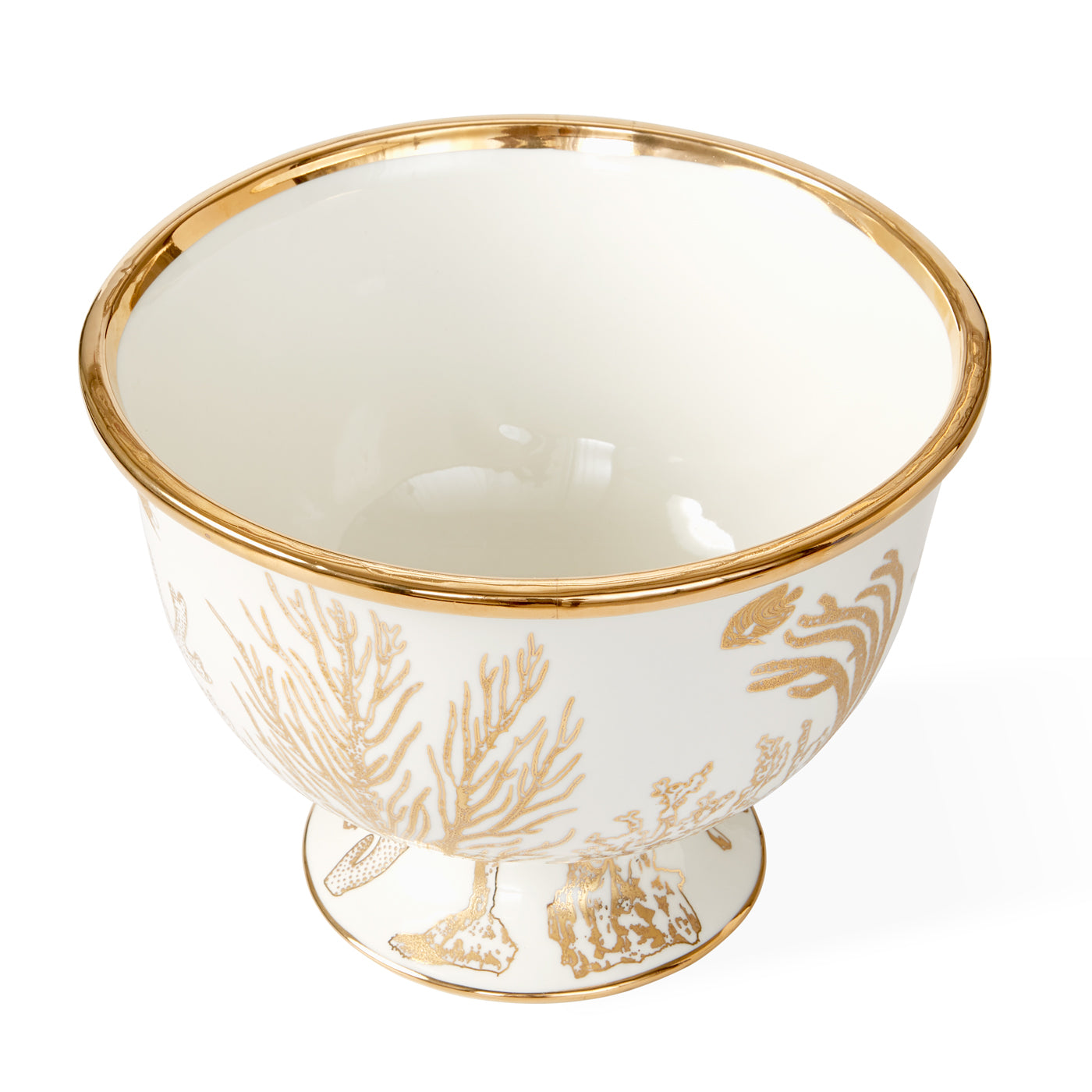 Botanist Coral Centerpiece Bowl - Handmade Ceramic Decorative Bowl for Dining Table, Coffee Table, Wedding & Home Decor - Perfect for Centerpieces, Fruit Display, and Floral Arrangements