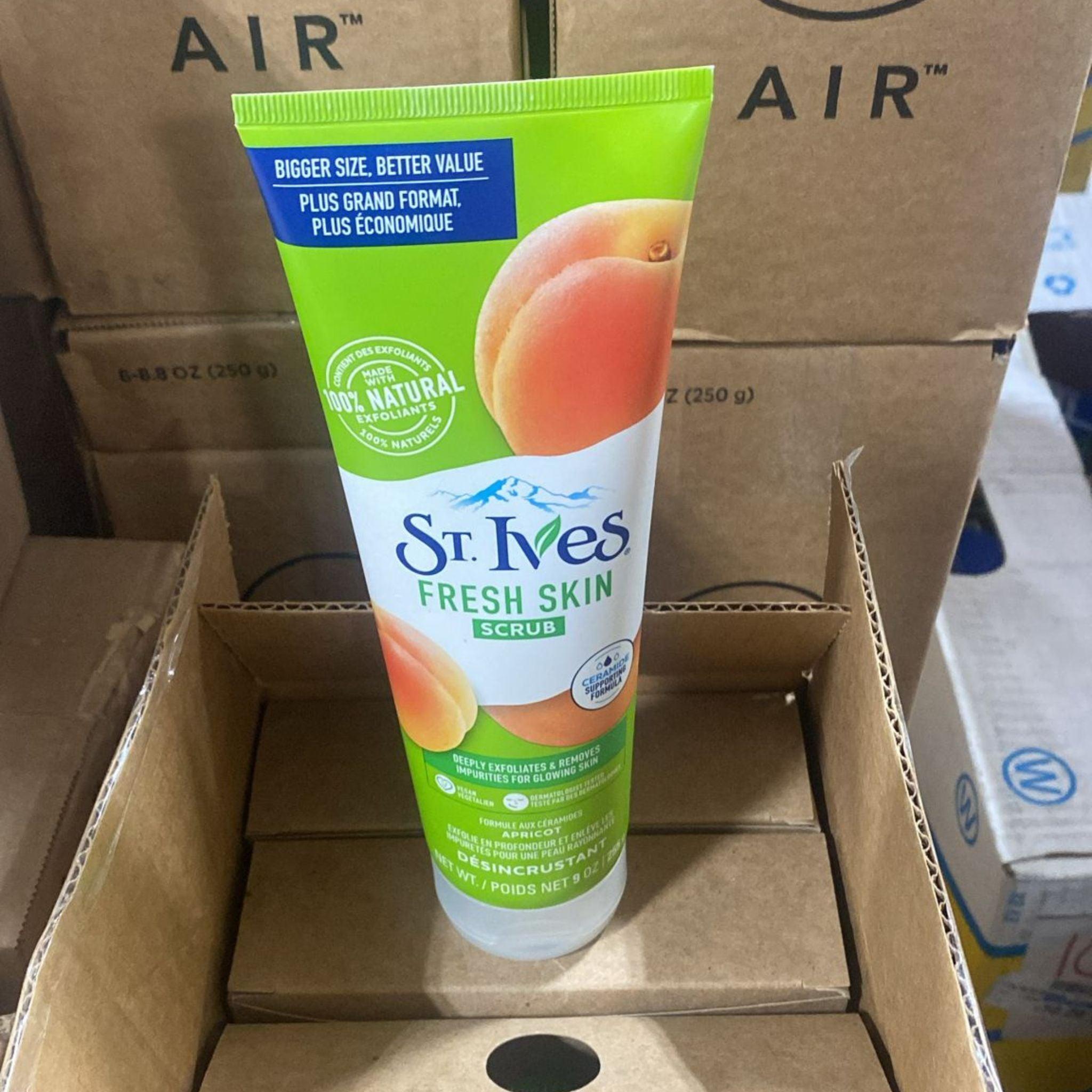 ST.Ives Fresh Skin Apricot Scrub 9OZ (84 Pcs Bulk) - Gentle Exfoliating Face Wash for Smooth Skin - Perfect for Daily Skincare Routine & Spa Treatments