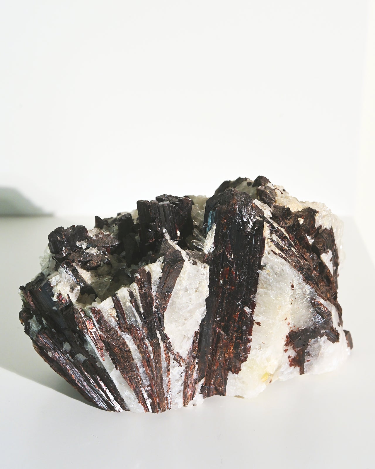 Hubnerite with Quartz Crystal Specimen - 3.3lbs Natural Mineral Collection for Home Decor, Healing Crystals & Geology Enthusiasts | Perfect for Display, Meditation & Energy Work